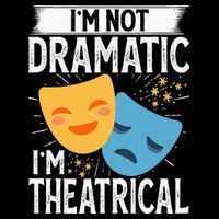 IM Not Dramatic IM Theatrical Short Acrylic Beanie