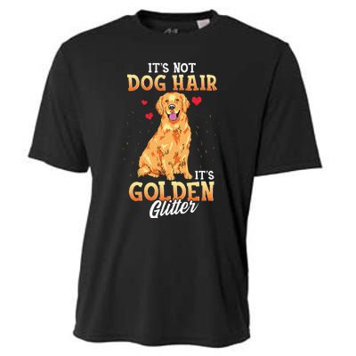 It's Not Dog Hair It's Golden Retriever Glitter Funny Dog Cooling Performance Crew T-Shirt