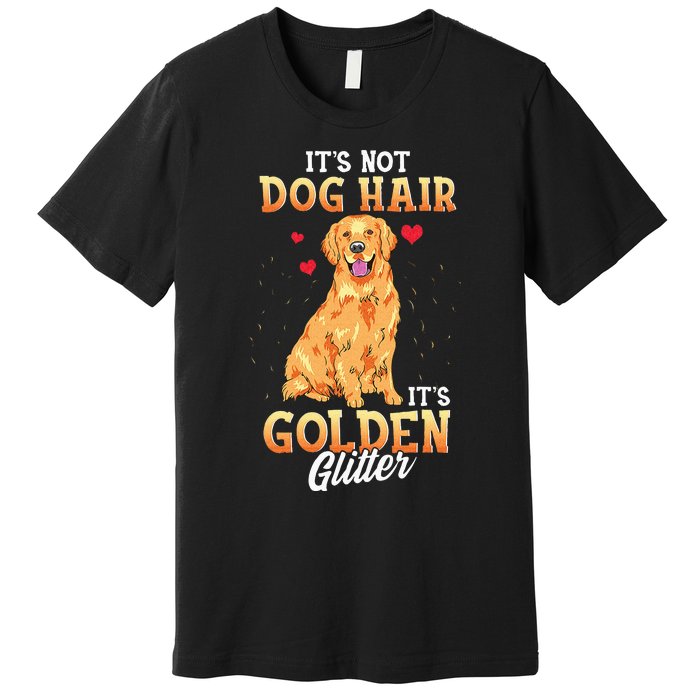 It's Not Dog Hair It's Golden Retriever Glitter Funny Dog Premium T-Shirt