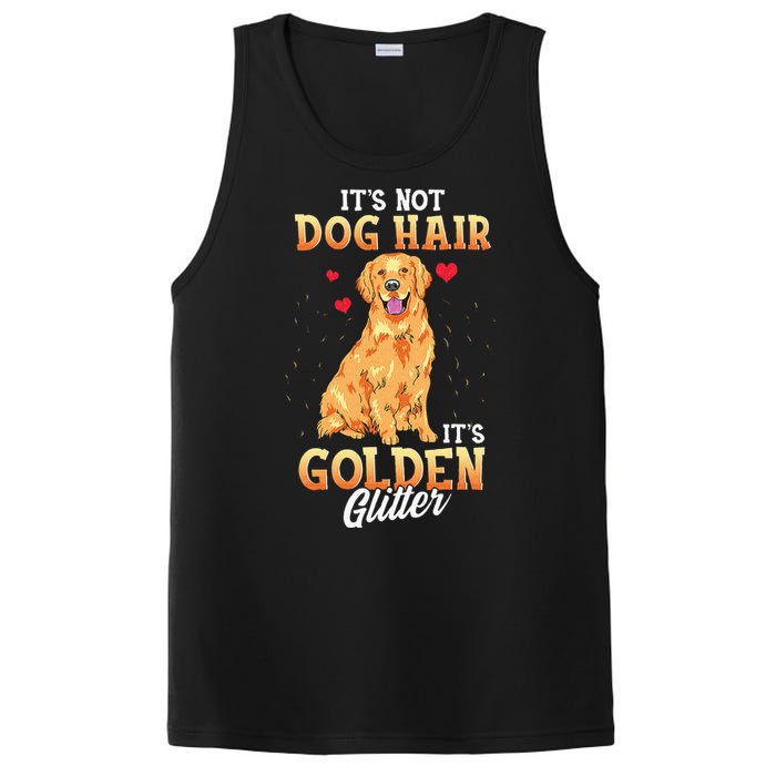 It's Not Dog Hair It's Golden Retriever Glitter Funny Dog PosiCharge Competitor Tank