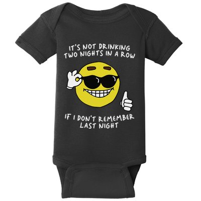 ItS Not Drinking Two Nights In A Row Baby Bodysuit