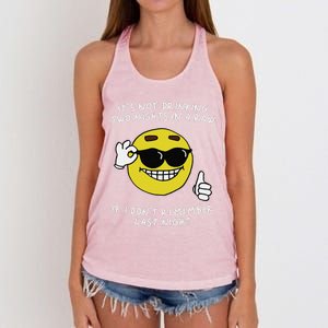 ItS Not Drinking Two Nights In A Row Women's Knotted Racerback Tank