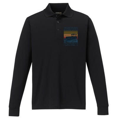 I Never Dreamed I'd Grow Up To Be A Super Sexy Pontoon Captain Performance Long Sleeve Polo