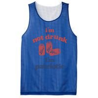 Im Not Drunk Im Patriotic Cans Gift Mesh Reversible Basketball Jersey Tank