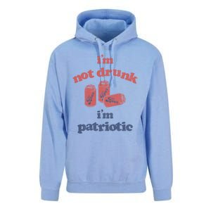 Im Not Drunk Im Patriotic Cans Gift Unisex Surf Hoodie