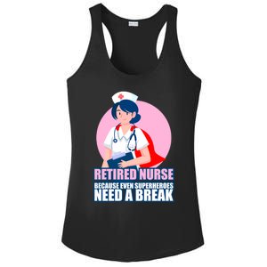 International Nurses Day Retired Healthcare Funny Gift Ladies PosiCharge Competitor Racerback Tank