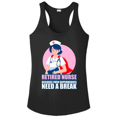 International Nurses Day Retired Healthcare Funny Gift Ladies PosiCharge Competitor Racerback Tank