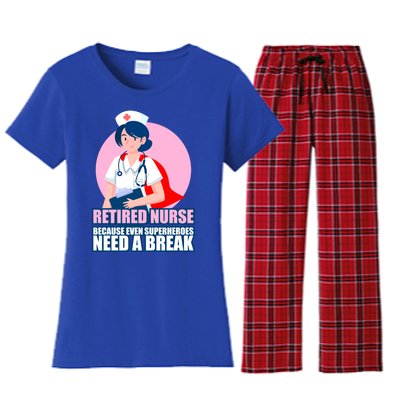 International Nurses Day Retired Healthcare Funny Gift Women's Flannel Pajama Set