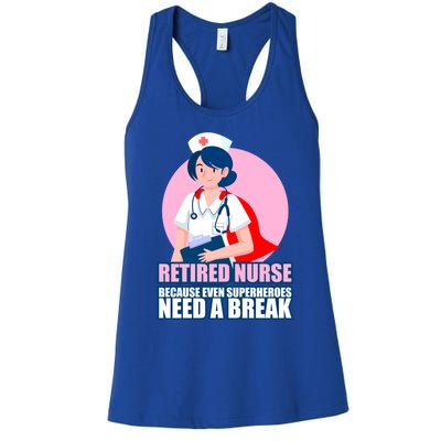 International Nurses Day Retired Healthcare Funny Gift Women's Racerback Tank