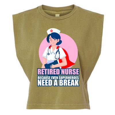 International Nurses Day Retired Healthcare Funny Gift Garment-Dyed Women's Muscle Tee