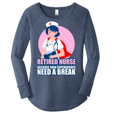 International Nurses Day Retired Healthcare Funny Gift Women's Perfect Tri Tunic Long Sleeve Shirt