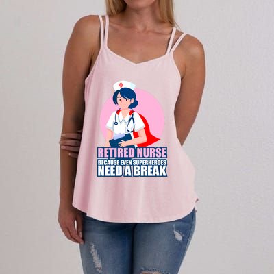 International Nurses Day Retired Healthcare Funny Gift Women's Strappy Tank