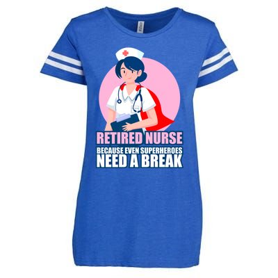 International Nurses Day Retired Healthcare Funny Gift Enza Ladies Jersey Football T-Shirt