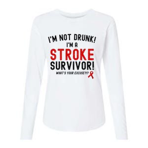 Im Not Drunk Im A Stroke Survivor Womens Cotton Relaxed Long Sleeve T-Shirt