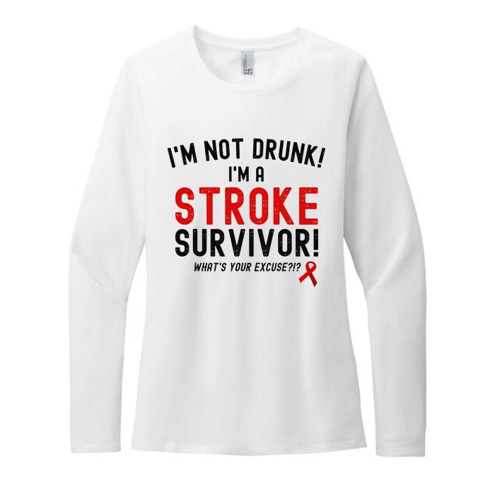 Im Not Drunk Im A Stroke Survivor Womens CVC Long Sleeve Shirt