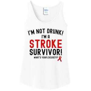 Im Not Drunk Im A Stroke Survivor Ladies Essential Tank