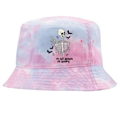 IM Not Demure IM Spooky Tie-Dyed Bucket Hat