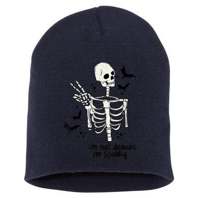 IM Not Demure IM Spooky Short Acrylic Beanie