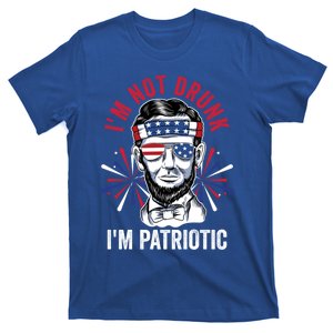 Im Not Drunk Im Patriotic Fireworks Director Lincoln Gift T-Shirt