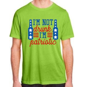 Im Not Drunk Im Patriotic Funny Ing American Flag Gift Adult ChromaSoft Performance T-Shirt