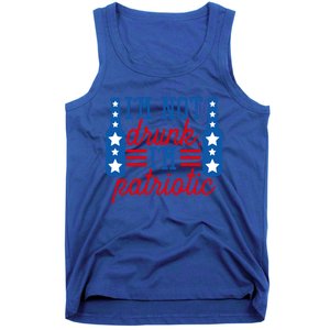 Im Not Drunk Im Patriotic Funny Ing American Flag Gift Tank Top