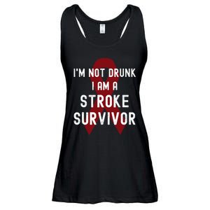 I'm Not Drunk I Am A Stroke Survivor Funny Stroke Warrior Ladies Essential Flowy Tank