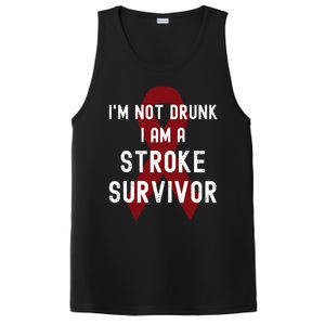 I'm Not Drunk I Am A Stroke Survivor Funny Stroke Warrior PosiCharge Competitor Tank