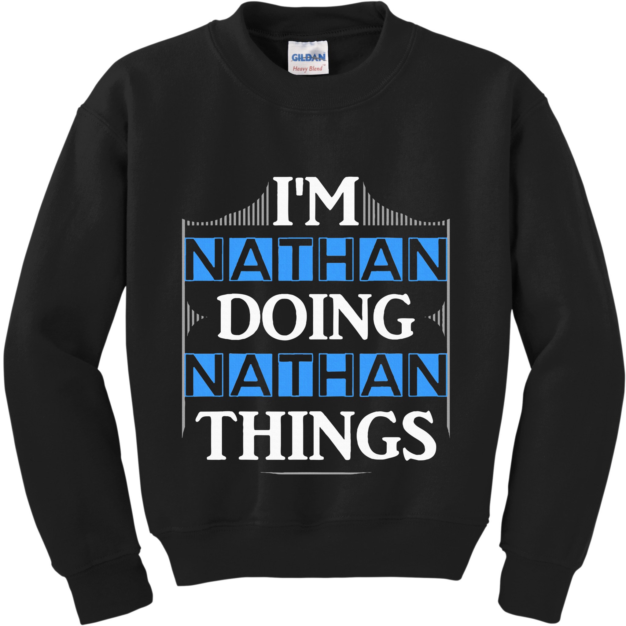 IM Nathan Doing Nathan Things Funny First Name Kids Sweatshirt
