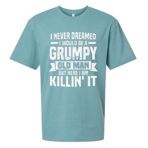 I Never Dreamed I Would Be A Grumpy Old Man Father´s Day Sueded Cloud Jersey T-Shirt