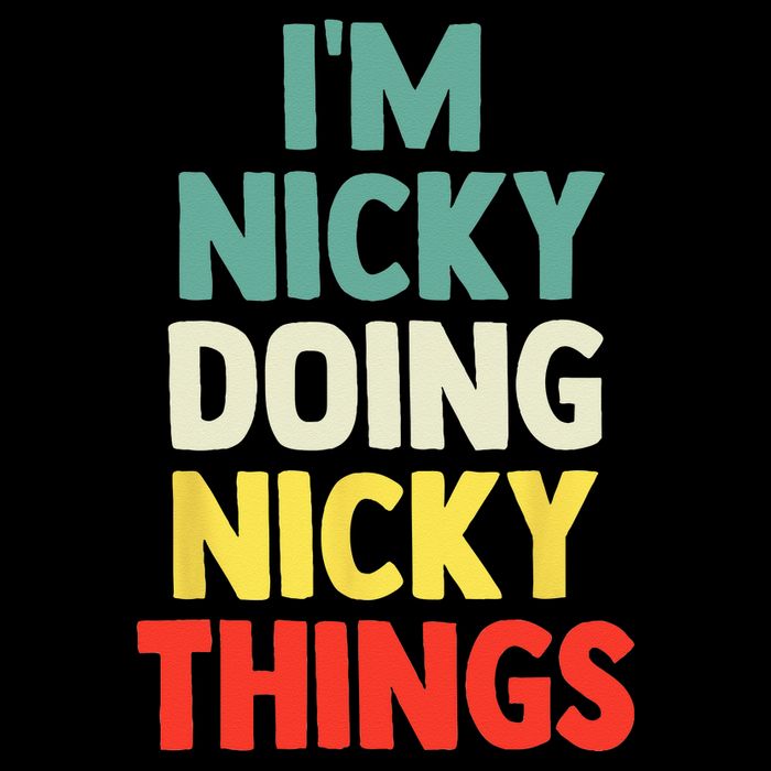 IM Nicky Doing Nicky Things Personalized Name Gift Women's Crop Top Tee