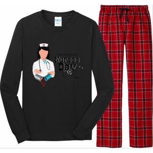 International Nurse Day Awareness Perfect Nurse Earth Angles Long Sleeve Pajama Set