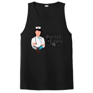 International Nurse Day Awareness Perfect Nurse Earth Angles PosiCharge Competitor Tank