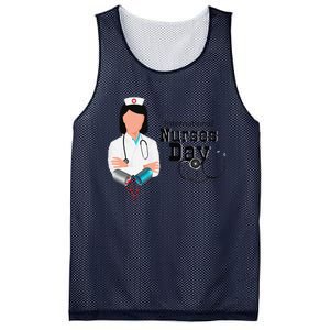 International Nurse Day Awareness Perfect Nurse Earth Angles Mesh Reversible Basketball Jersey Tank