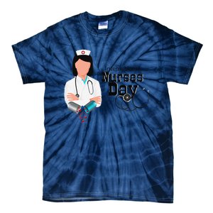 International Nurse Day Awareness Perfect Nurse Earth Angles Tie-Dye T-Shirt