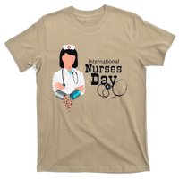 International Nurse Day Awareness Perfect Nurse Earth Angles T-Shirt