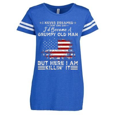 I Never Dreamed That ID Become A Grumpy Old Man Enza Ladies Jersey Football T-Shirt