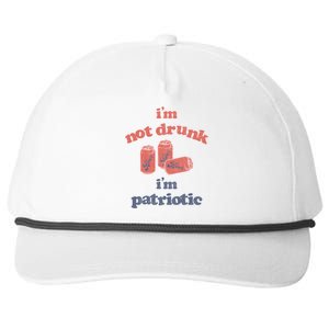 Im Not Drunk Im Patriotic Cans Gift Snapback Five-Panel Rope Hat