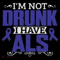 I'm Not Drunk I Have Als, Als Awareness Gift Drawstring Bag