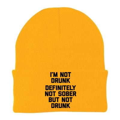 Im Not Drunk Definitely Not Sober But Not Drunk Funny Gift Knit Cap Winter Beanie