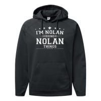 Im Nolan Doing Nolan Things Performance Fleece Hoodie