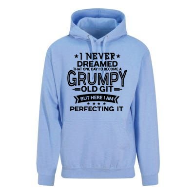 I Never Dreamed Grumpy Old Git Unisex Surf Hoodie