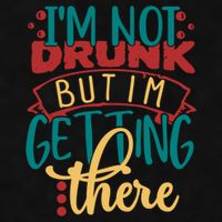Im Not Drunk But Im Getting There Funny Ing Quote Cool Gift Ladies PosiCharge Tri-Blend Wicking Tank