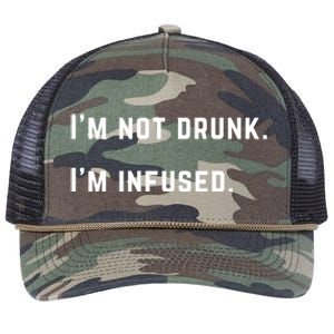 Im Not Drunk Im Infused Great Gift Retro Rope Trucker Hat Cap