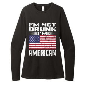 Im Not Drunk Im American Love America With Usa Flag Gift Womens CVC Long Sleeve Shirt