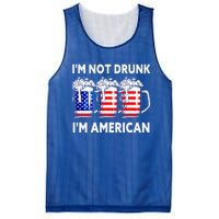 Im Not Drunk Im American Quote Funny Beer Cool Usa Flag Great Gift Mesh Reversible Basketball Jersey Tank