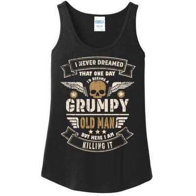 I Never Dreamed I'd Be Old And Grumpy Old Man Killing It Ladies Essential Tank