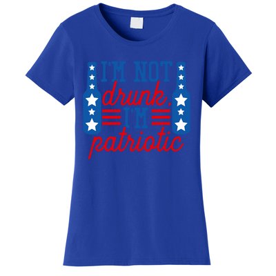 Im Not Drunk Im Patriotic Funny Ing American Flag Gift Women's T-Shirt