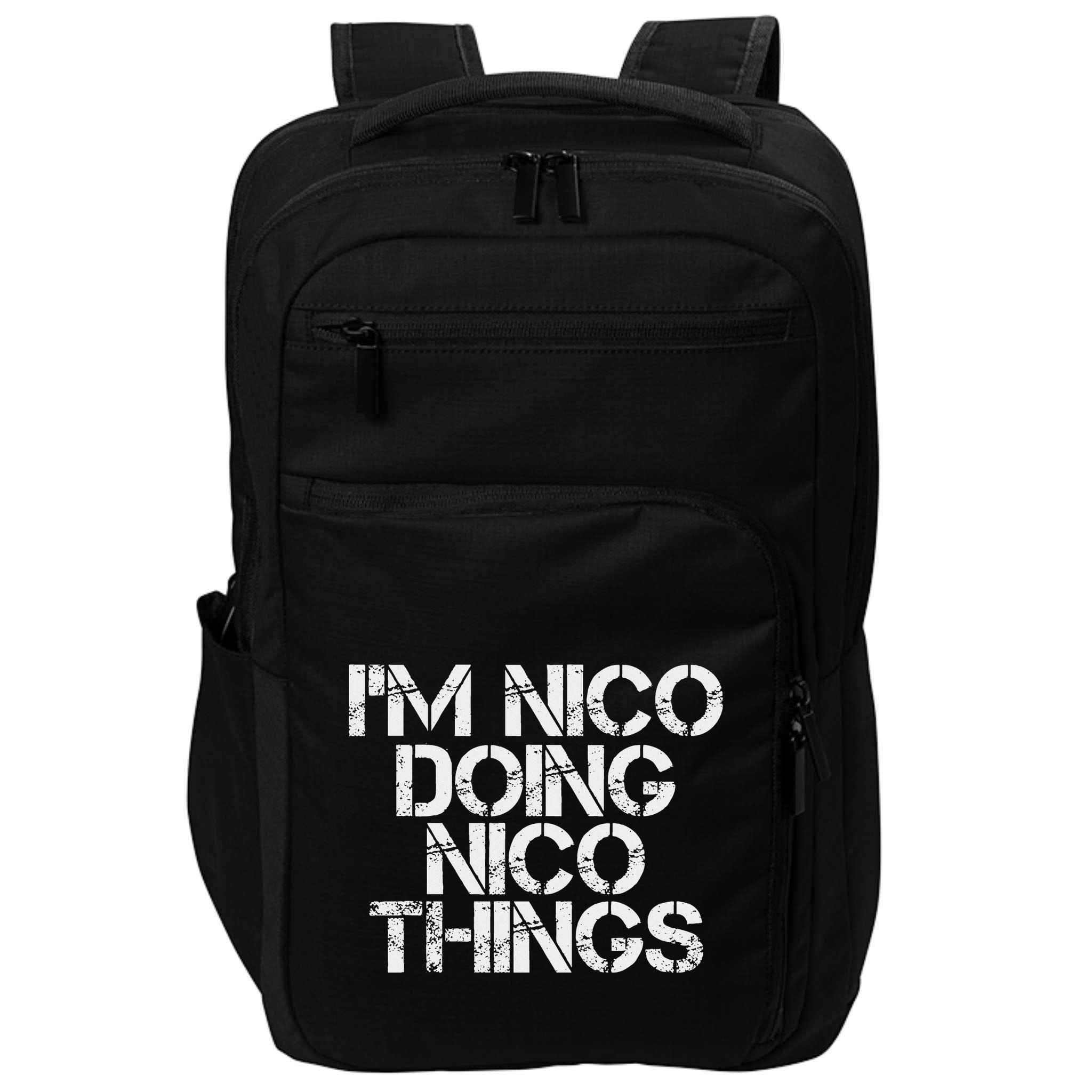 IM Nico Doing Nico Things Name Funny Birthday Gift Idea Impact Tech Backpack