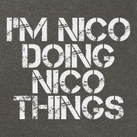 IM Nico Doing Nico Things Name Funny Birthday Gift Idea Cotton Canvas Backpack