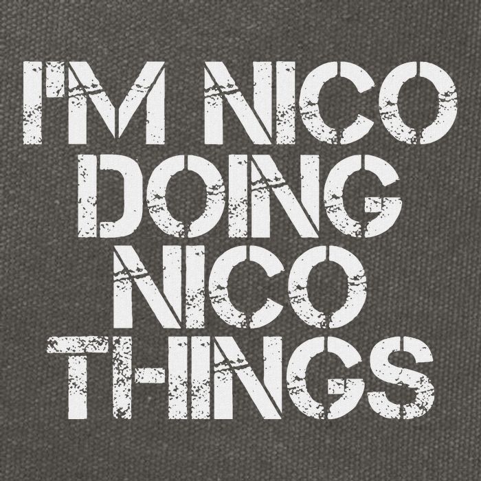 IM Nico Doing Nico Things Name Funny Birthday Gift Idea Cotton Canvas Backpack